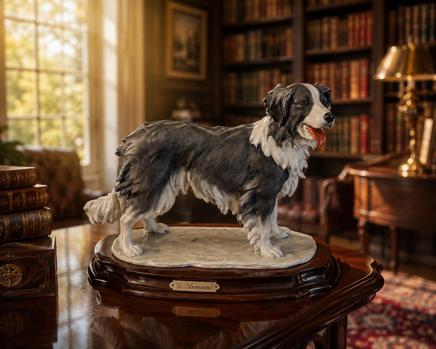 Vintage Giuseppe Armani Border Collie Figurine | Retired 1983