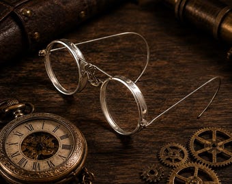 Authentic 1919 Antique Industrial Safety Glasses Frame  Vintage Steampunk Goggles Base  Turn of the Century Wire Eyeglasses Blank Maker Prop