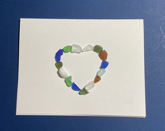 Sea glass cards