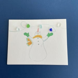 Sea glass cards