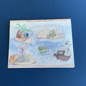 Sea glass cards