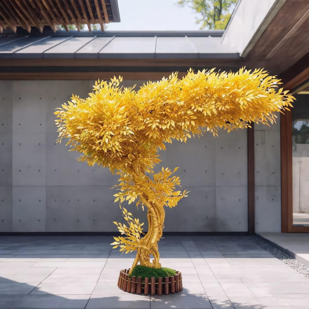 Lifelike Artificial Maple Tree Decor | Indoor Outdoor Faux Tree ...