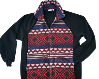 Aztec Fleece Jacket: Native American Print Winter Coat