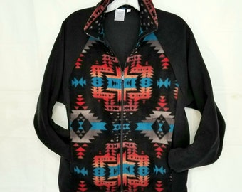 american indigo fleece jacket