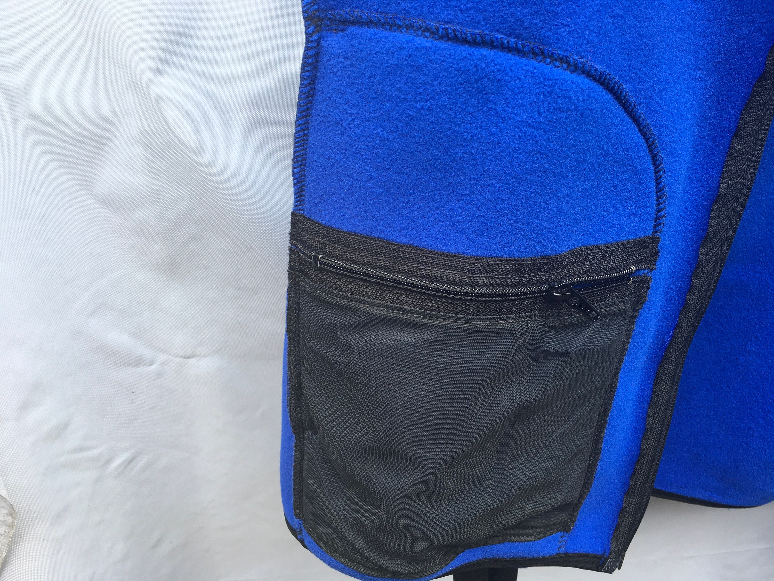 Royal Blue Unisex Fleece Zip up Jacket, Men or Women. Choose Your