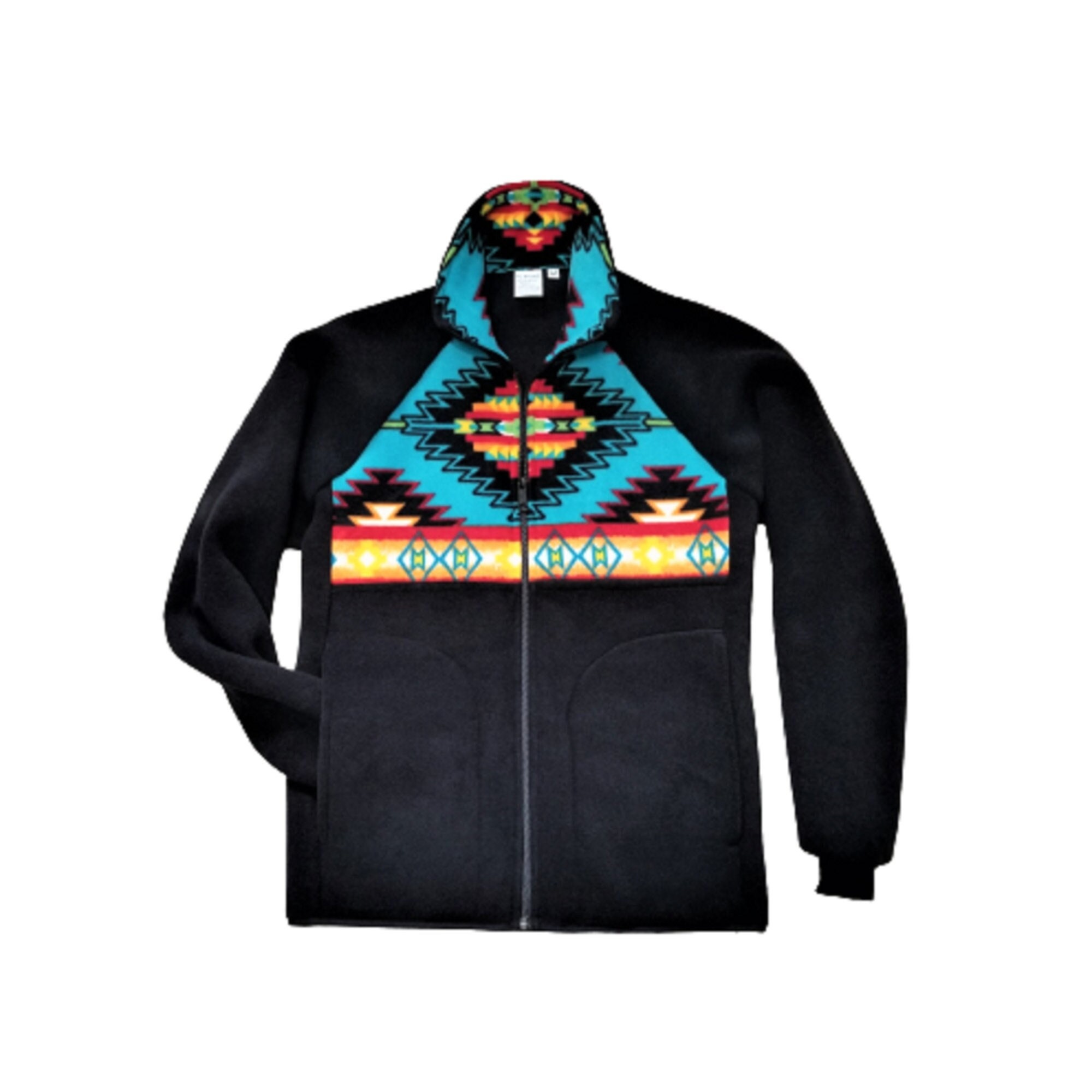 Native American Aztec Fleece Jacket, Men or Women Winter Coat