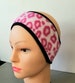 PINK CHEETAH adult headband ear warmer 