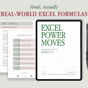 Excel Power Moves: 50 Real-World Formulas Guide (PDF)