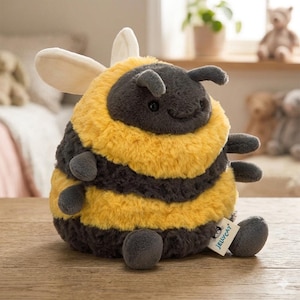 Jellycat Albee Bee Plush – Soft Cuddly Stuffed Animal, Nursery Decor, Baby Shower Gift