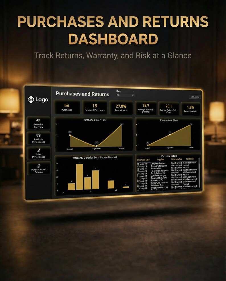 Power BI Sales Dashboard Template | Business KPI Tracker (digital ...