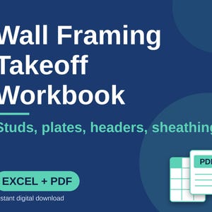 Berekening en calculatie van wandconstructie in Excel, rekenmachine voor het aantal staanders, platen, lateien en beplating, houtafval, offerte van de aannemer