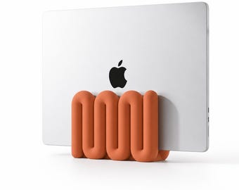 Soporte para portátil MacBook Pro Air, elevador para tablet, decoración de escritorio, fabricado en Italia, moderno, minimalista, regalo para la oficina, 5 colores