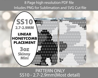 SS10 Monochromatic Camo 3oz Mini Skinny tumbler bling template,shot glass,sublimation bling template,DIY gifts,teacher gifts,camouflage