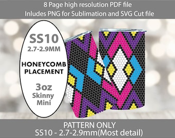 SS10 Bold Abstract Argyle 3oz Mini Skinny tumbler bling template,shot glass,sublimation bling template,DIY gifts,teacher gift,boss life