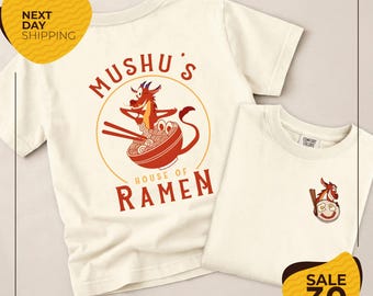 Comfort Colors® Two sided Disney Mushu's House Of Ramen Shirt | Retro Mulan Mushu Dragon Shirt | Walt Disney World | Disneyland Vacation Tee