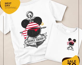 Custom Disney Pirate Cruise Shirt | Custom Family Cruise Shirt | Yo Ho Ho Pirate's Life For Me Shirt | Mickey and Minnie Mouse Pirate Shirt
