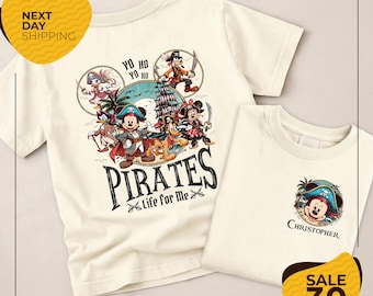 Yo Ho Yo Ho A Pirate's Life For Me | Disney Pirates of | Caribbean T-Shirt | Mickey and Minnie Disney Cruise Shirt | Disney Pirate Cruise