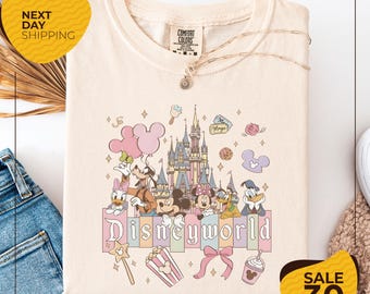 Comfort Colors® Retro Disneyworld Aesthetic Shirt | Disney Girls Trip Shirt | Mickey and Friends Shirt | Disney Vacation Shirt | Disneyworld
