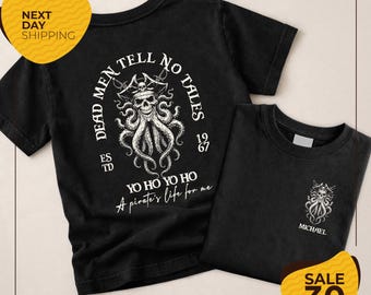 Custom Pirates of the Caribbean Shirt | Dead men tell no tales Yo ho Yo ho A Pirates life for me shirt | Disney Pirates vintage retro shirt