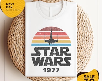 Vintage Disney Star Wars 1977 Shirt | Retro Star Wars Shirt | Comfort Colors Tee | Funny Magic Kingdom | Disney Family Trip