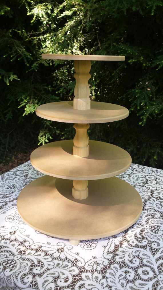Unfinished Cupcake Stand Diy Cupcake Stand Wedding Cupcake Etsy