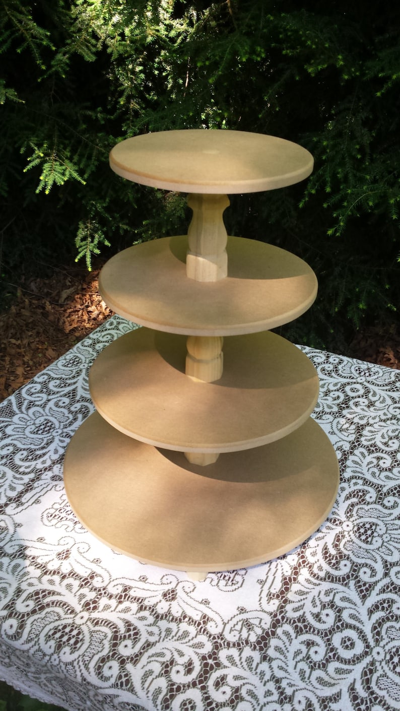 Unfinished Cupcake Stand DIY Cupcake Stand Wedding Cupcake | Etsy