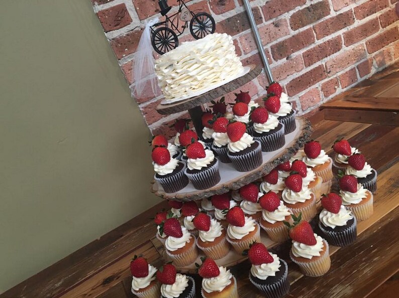 Rustic Cupcake Stand Rustic Wedding Tree Cupcake Stand Log Etsy