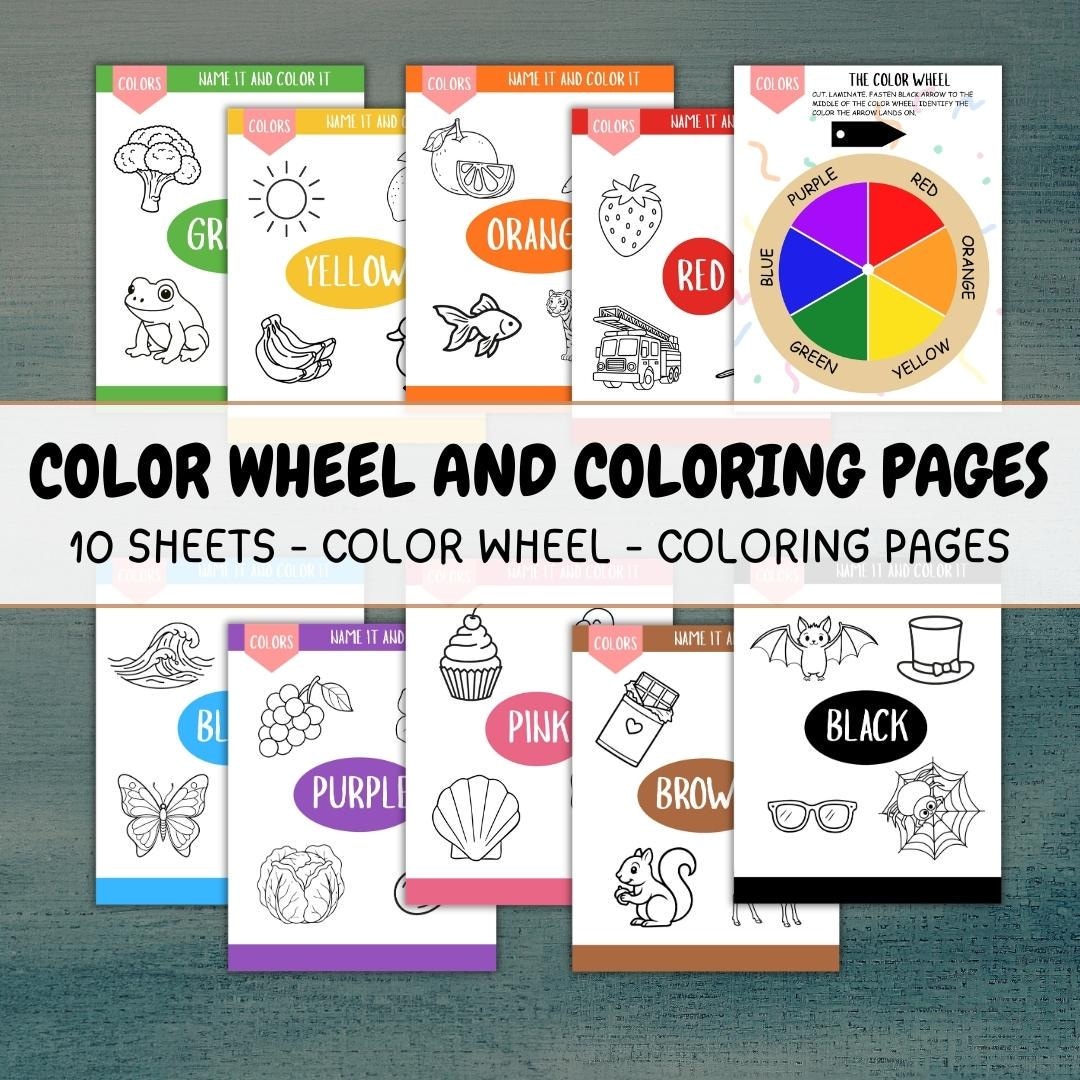 Color Wheel Activity Printable Worksheets | Color Recognition ...