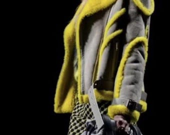 Versace sheepskin shearling coat