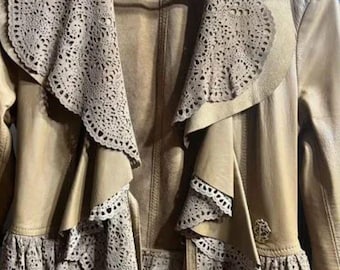Roberto Cavalli leather coat