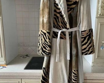 Roberto Cavalli faux fur coat