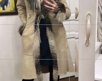 Roberto Cavalli sheepskin shearling coat