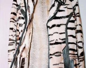 Roberto Cavalli faux fur coat