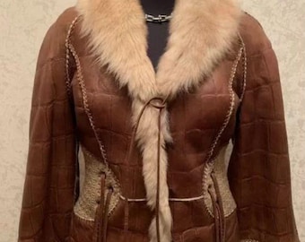 Roberto Cavalli  sheepskin sheep fur coat