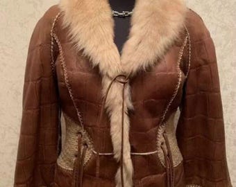 Roberto Cavalli  sheepskin sheep fur coat