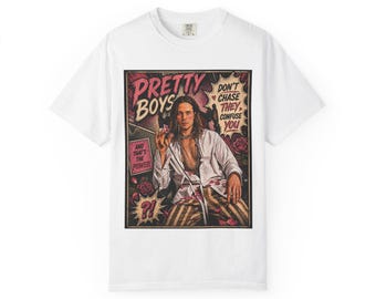 Pretty in Pink Lestat | Comic art T-shirt | 'Don't chase they confuse you' retro graphic tee | The Vampire Lestat | IWTV