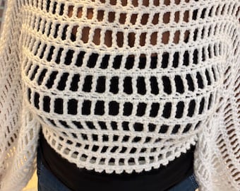 top de malla de crochet