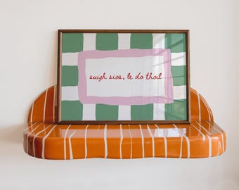 Irish Language Bathroom Print | Funny "Suigh Síos Le Do Thoil" Toilet Art