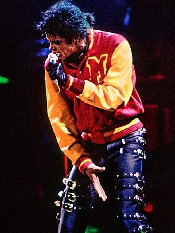 MJ thriller Varsity jacket Michael Jackson inspired 80s Retro Style Handmade Bomber jacket