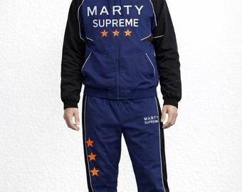 Handgemachte Marty Style Streetwear Kostüm Timothee Chalamet Marty Supreme Varsity Jacke