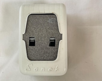 Sanek Vintage Barber Shop Neck Strip Tissue Dispenser White
