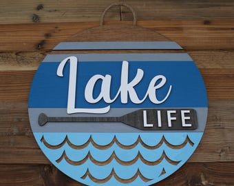 Lake Life Wood Wall Art