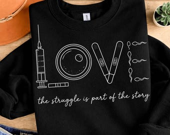 IVF Infertility Awareness PNG | Ttc Journey Design | Fertility Warriors Artwork | Iui Pregnancy Hope Design | Symbolic Line Art PNG