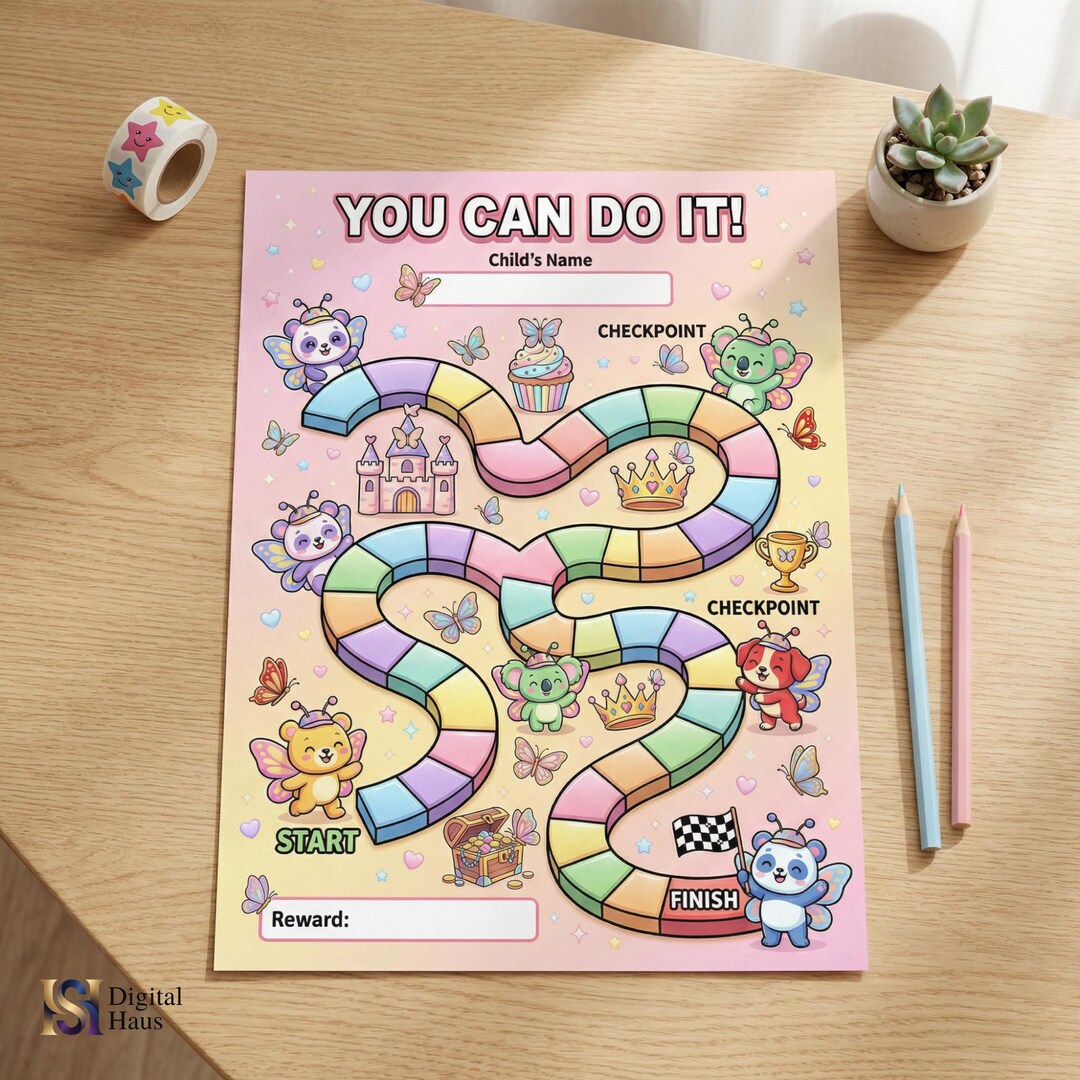 Fairy Reward Chart Printable for Girls | Butterfly Behavior Chart ...