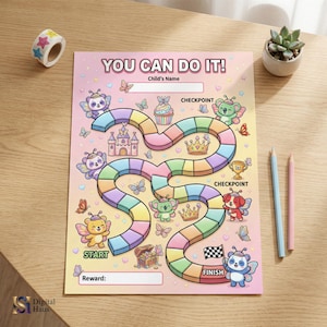 Fairy Reward Chart Printable for Girls | Butterfly Behavior Chart | Kids Chore Chart | Daily Routine Tracker | Digital Download