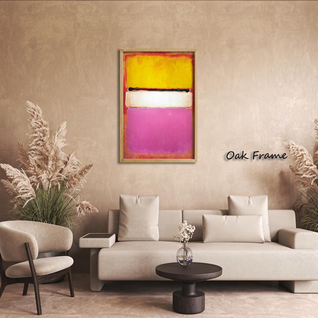 Mark Rothko Canvas Print, Abstract Expressionist Wall Art, Color Field ...