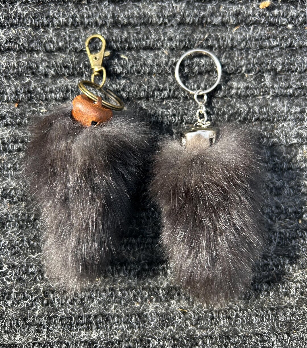 Genuine Rabbit Tail Keychain - Etsy