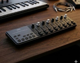 Black Writable Overlay & Knobs Kit for Korg nanoKONTROL2 – Better Customization and Visibility