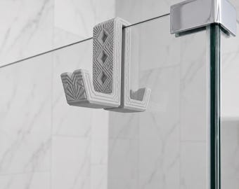 Crochet de douche double face_Gris