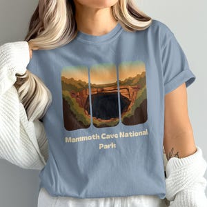 Mammoth Cave National Park T-Shirt, National Park Graphic Tee, Vintage Style Shirt, Retro Design Hiking Shirt, Adventure Graphic Tee